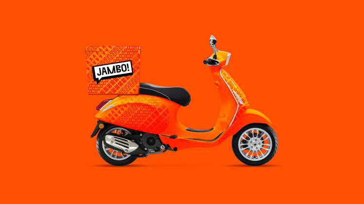 倫敦Jambo餐飲外賣初創(chuàng)企業(yè)“對話式”品牌形象塑造，logo設(shè)計