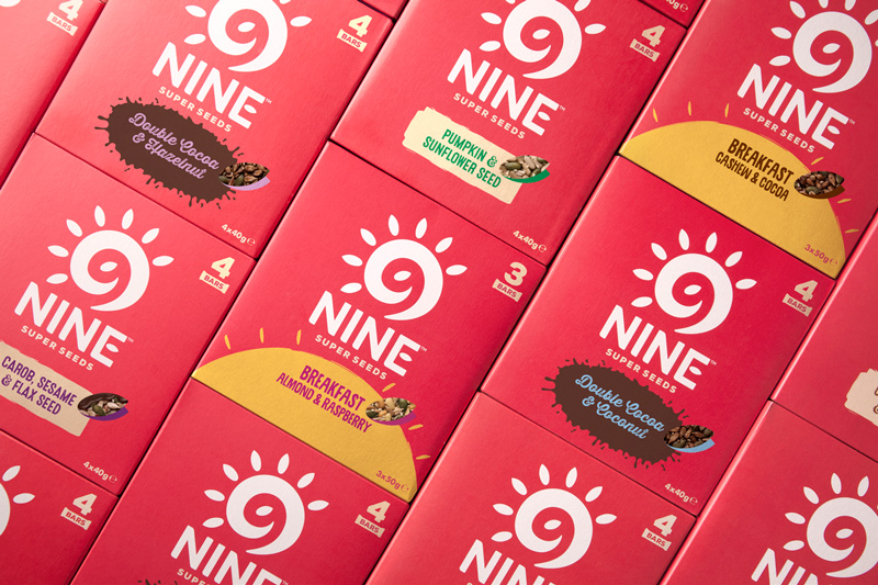 9Nine零食品牌logo設計，食品包裝設計