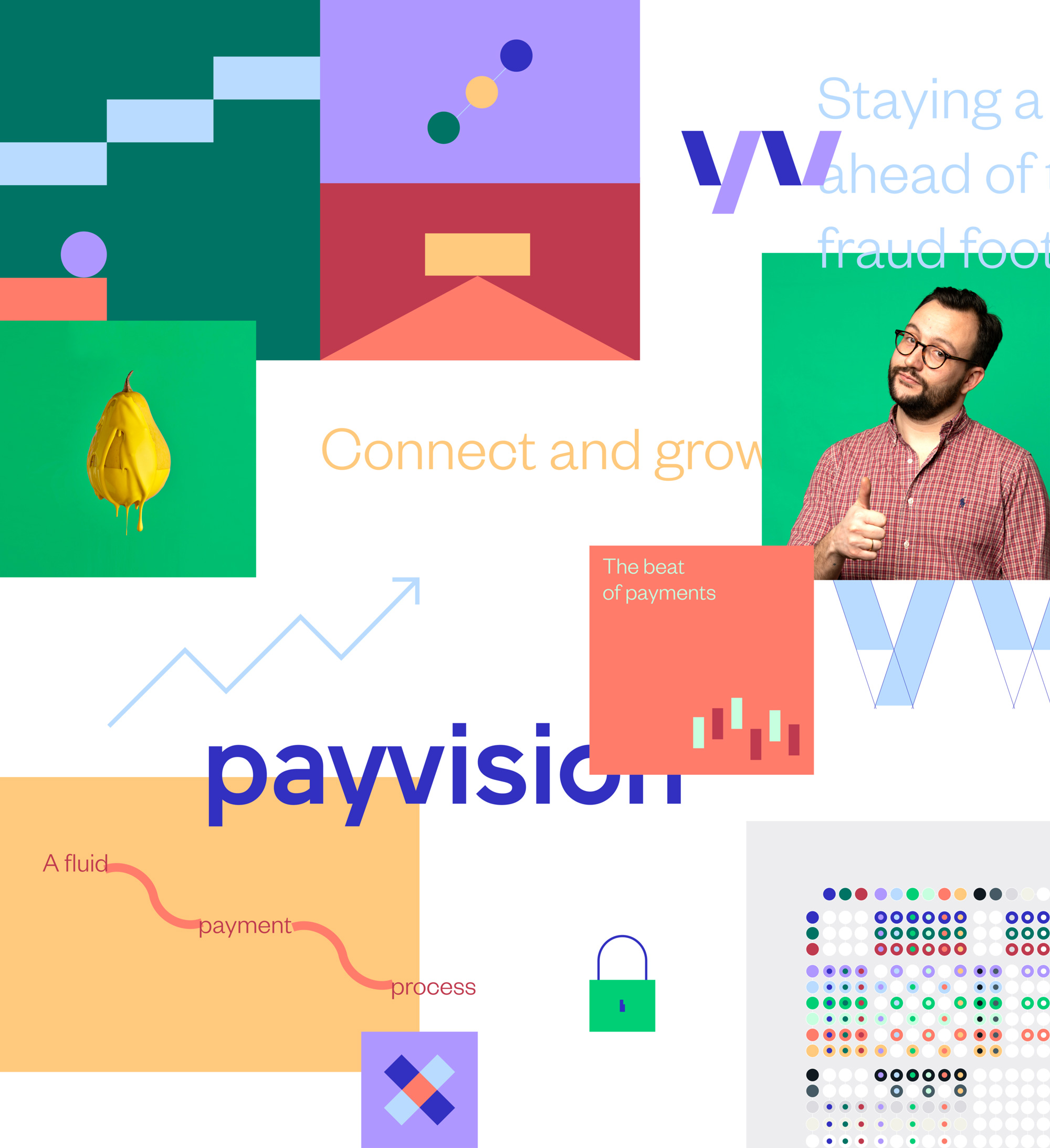 Payvision安全交易支付平臺logo設計，企業形象塑造